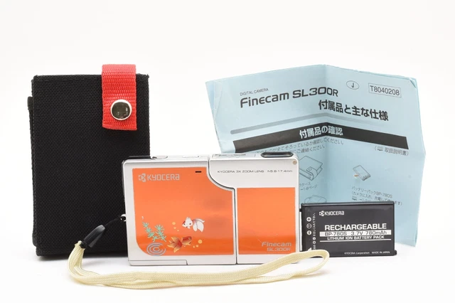 KYOCERA Finecam FINECAM SL300R RED新バッテリ付 KYOCERA Finecam FINECAM SL300R RED新バッテリ付