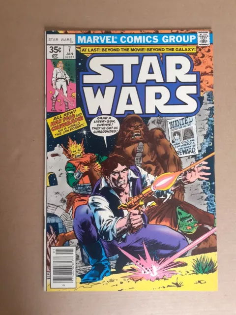 Star Wars No 7. 1st Appearance Of Crimson Jack &Jolli. VF/NM. 1977 Marvel  Comic