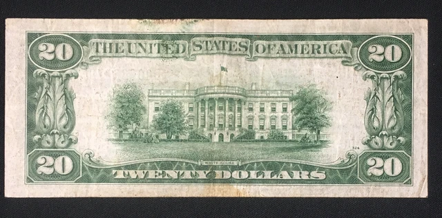 1934 $20 STAR Cleveland Fed. Reserve Note - FR 2054a-Dm* Dark Blue Green Seal 3