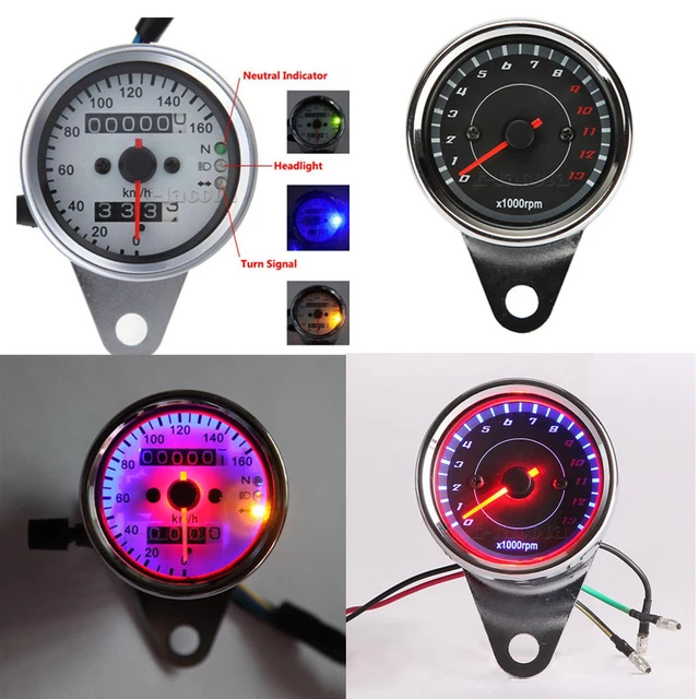 LED SPEEDOMETER TACHOMETER Gauge Set for Harley XL Sportster 1200 883