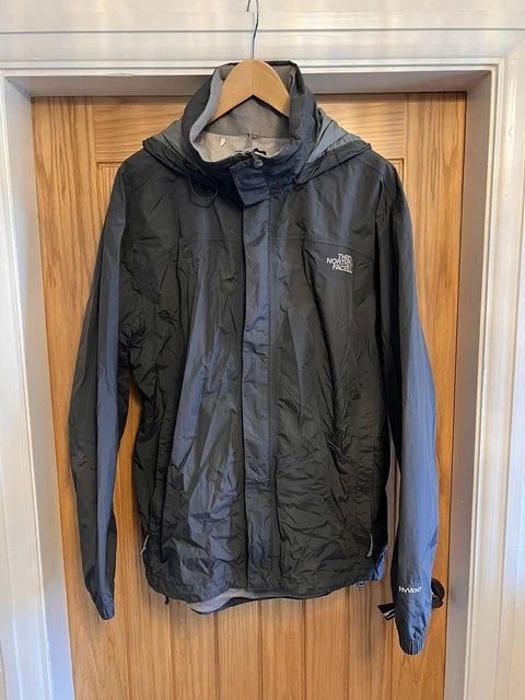 the north face mens Hyvent resolve rain jacket coat xl grey