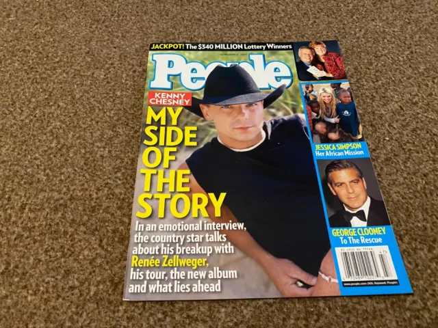 People Magazine 21/11/2005 Kenny Chesney Jessica Simpson Renee Zellwegger