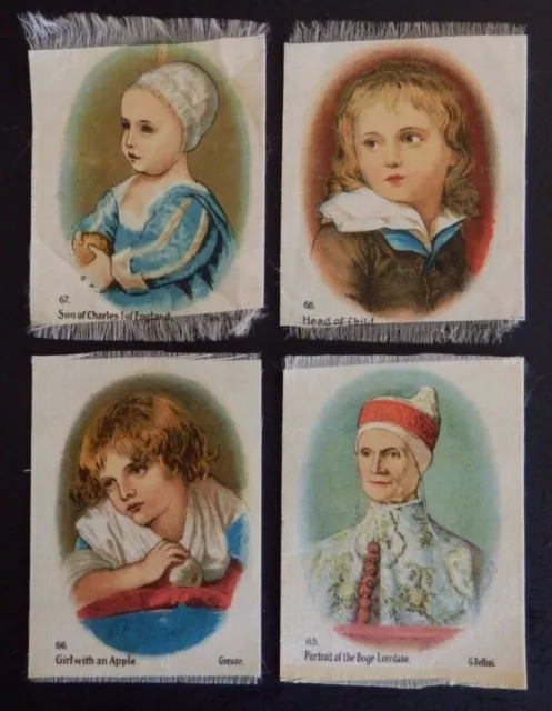 OLD MASTERS Quality Premium Tobacco Silks issued in 1913 Set 4