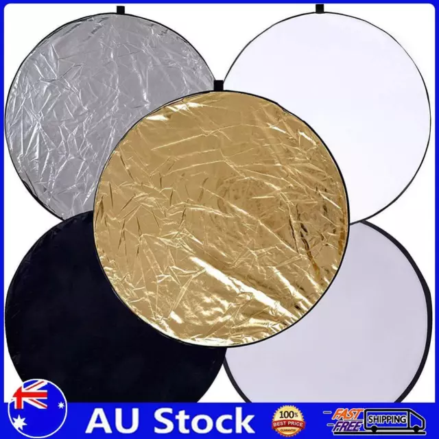 5 in 1 Collapsible Light Round Photography Reflector for Multi Photo (60cm)