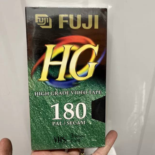 VHS Tape Blank Recordable Fuji HG 180 PAL 3 Hour New Sealed