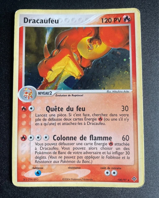 CARTE POKEMON - Dracaufeu ex - FR - Rouge Feu & Vert Feuille 105/112