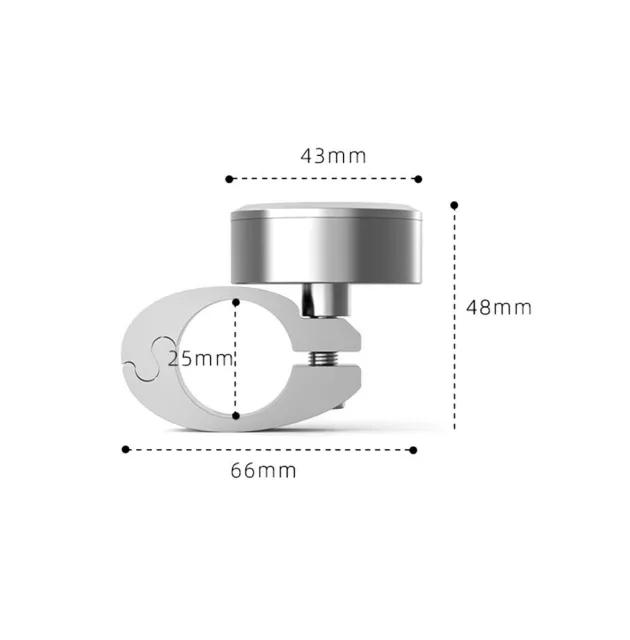 Lenkeruhr mit Halter für Chopper / Custombike R LK1 silber CB22343 3