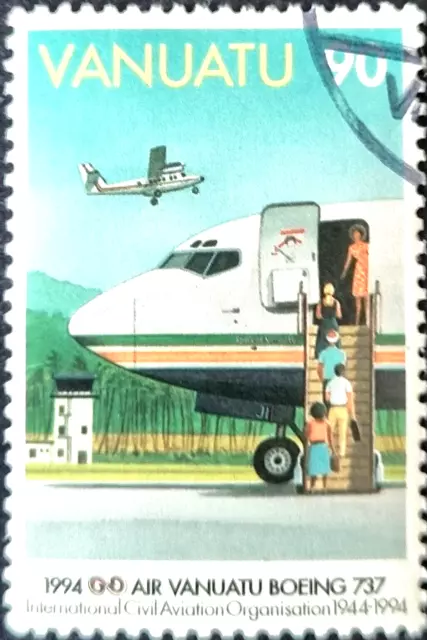 VANUATU 1994 The 50th Anniversary of I.C.A.O. Used Stamp as Per Photos