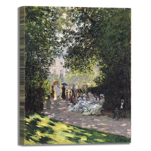 Tableau Toile Monet Glycine - Reproduction Artisanale, Made In Italy, Sur Mesure Possible