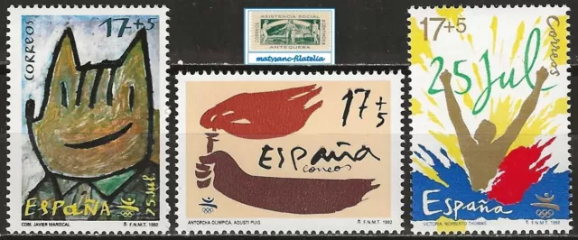 España 1992. Edifil 3312/3214. Serie Completa "Olimpiada Barcelona '92". Mnh***