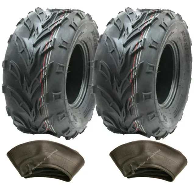 18x9.50-8 Atv Pneus & Tubes, Quad Remorque , E Marqué, Route Légal - Set De 2