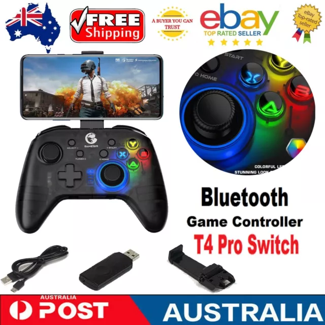 2.4GHz Wireless Game T4 Pro Controller Gamepad for Nintendo Switch/Android/PC AU