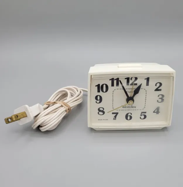 Vintage Westclox Dialite Alarm Clock Model 22090-22540 Made in USA "Working"