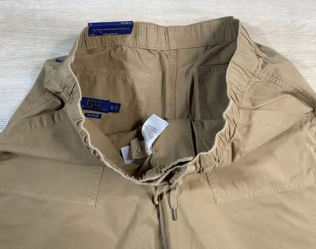 NWOT Polo Ralph Lauren Men's Beige 8" Prepster Stretch Relaxed Fit Cotton Shorts 3