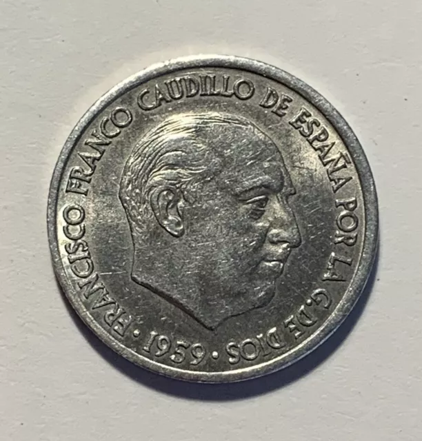 10 centimos Franco 1959 con error