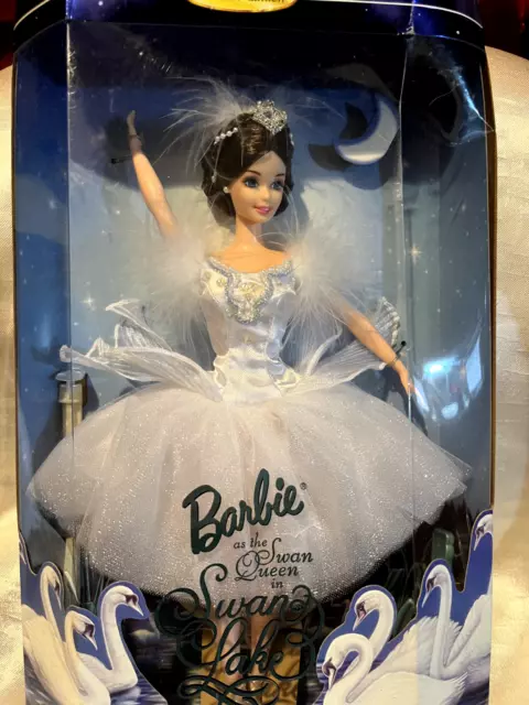 Mattel Barbie as the Swan Queen in Swan Lake Classic Ballet Series Doll Box bent