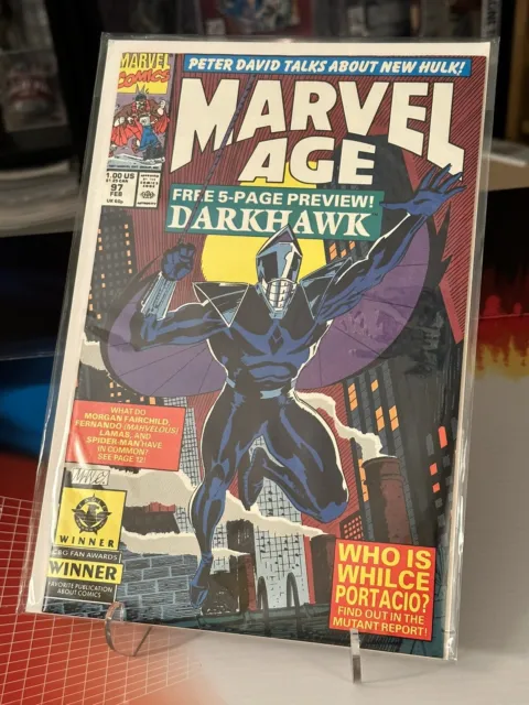 Marvel Age #97 Marvel Comics (1991) 1st Darkhawk NM-