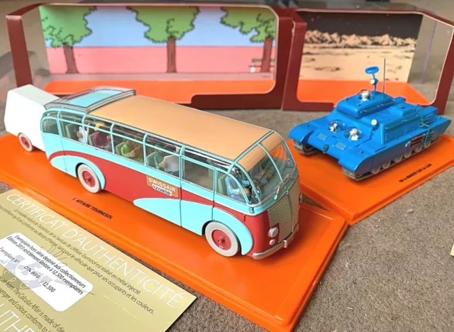 MOON TANK & SWISSAIR BUS Atlas 1/43 Tintin Car Models BUY INDIVIDUALLY Voiture