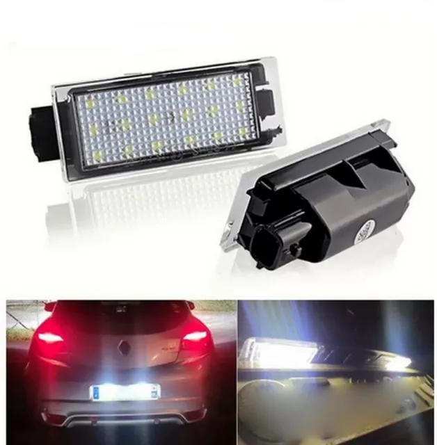 Eclairage LED Plaque d'immatriculation pour Renault Clio 3