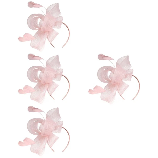 4x Cappello Tea Party Accessorio Capelli Donna Fascinator Cappello Tea Party Fascinator