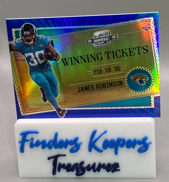 2020 James Robinson Contenders Optic Football Winning Ticket Rc 04/99 Jaguars