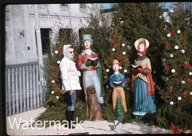 1958 Kodachrome Photo slide  Christmas decoration  Atlantic City NJ