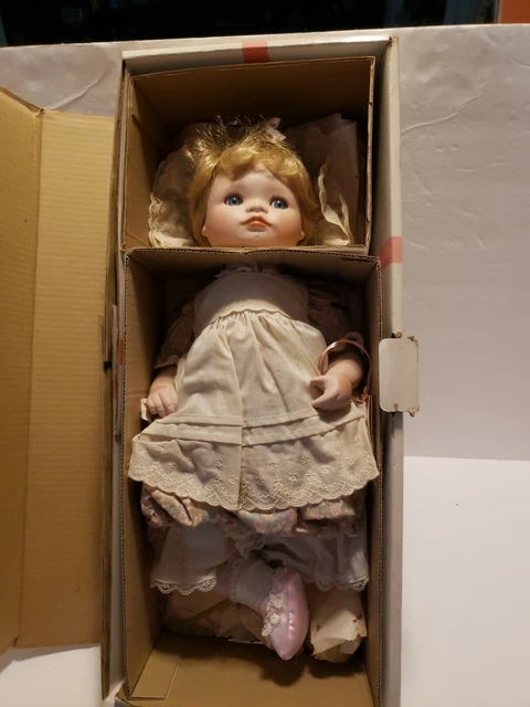 Hamilton Collection -Jessica Porcelain Doll - Complete Original Box, hanging tag