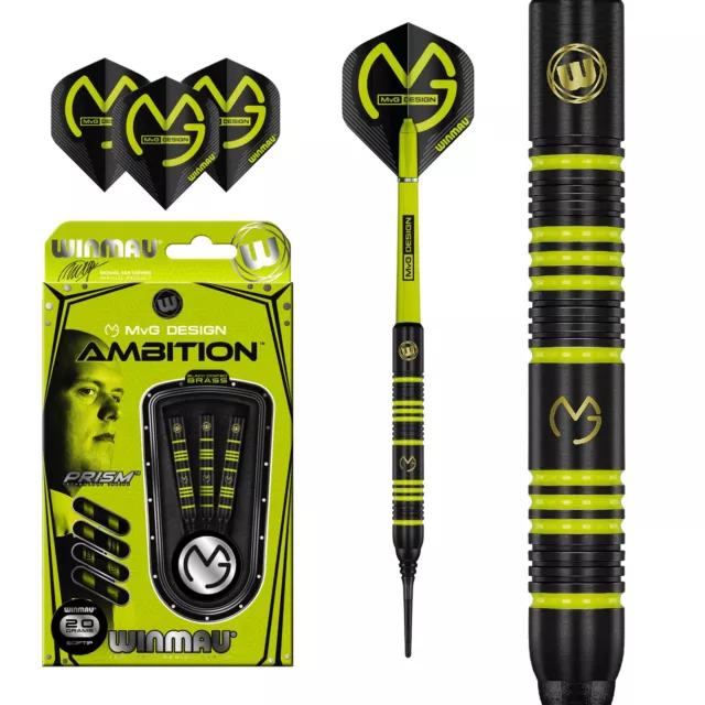 Winmau Michael van Gerwen MvG Ambition Softdarts Dartset Dartpfeile 20g