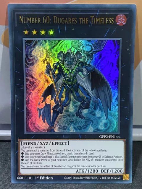 Yugioh - Number 60: Dugares The Timeless - Ultra Rare - Gfp2-En144 - 1St Edition