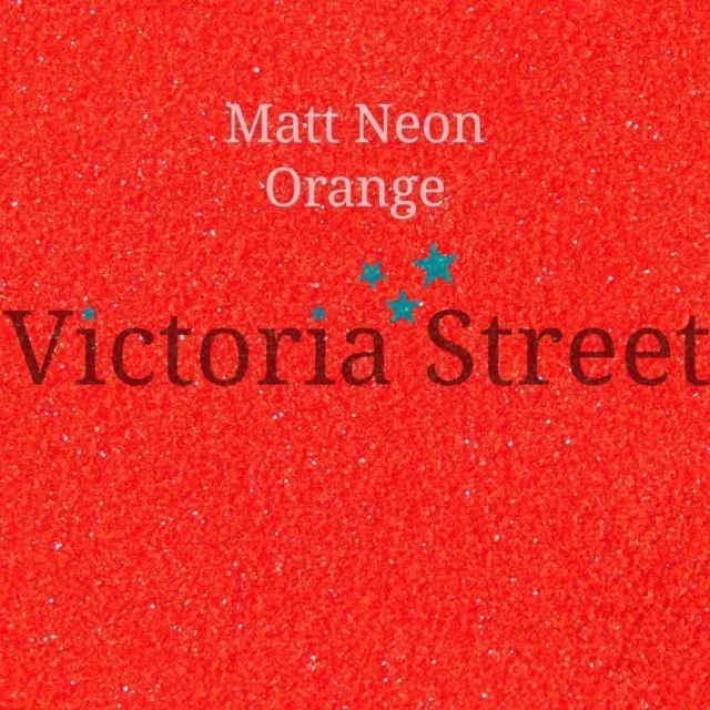 Victoria Street Glitter - Neon Matte Orange - Fine 0.008" / 0.2mm (Tangerine)