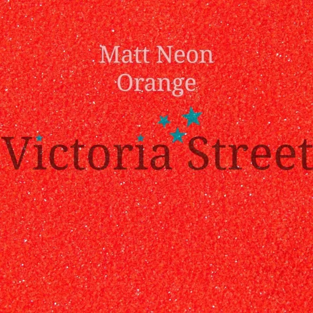 Victoria Street Glitter - Neon Matte Orange - Fine 0.008" / 0.2mm (Tangerine)