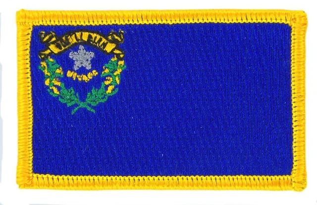 Porte-clés Brodé Patch Maryland USA - Drapeau Américain - Neuf Avec étiquettes