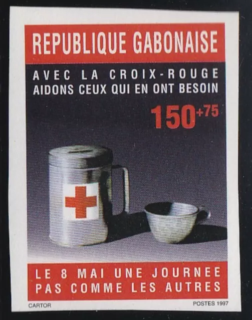 Gabon 1997 Mnh Red Cross Imperf