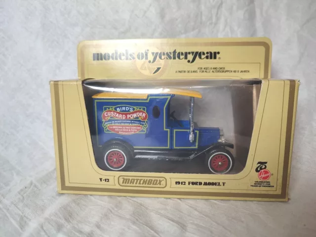 Matchbox Models Of Yesteryear 1:35 Scale 1912 Ford Model T Bird's Custard - Y-12