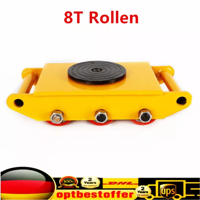 8T Rollen Industrieroller Panzerrollen Transportfahrwerk Transportrollen DHL