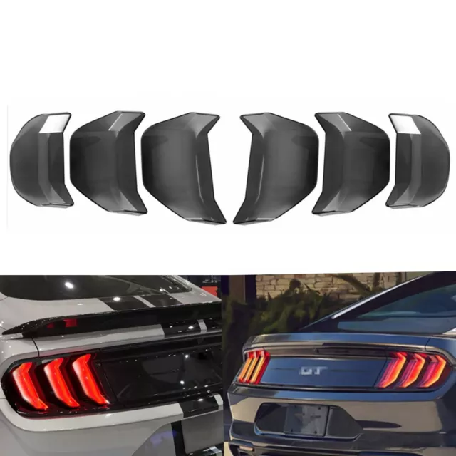 Tail Light Lamp Cover Frame Bezels Decoration for Ford Mustang Black 2018-2022