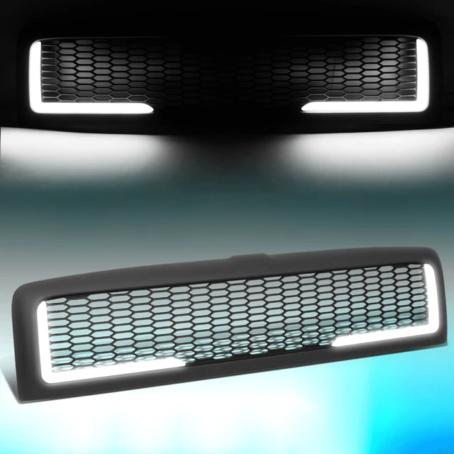 For 94-02 Ram 1500 2500 3500 Front Bumper Hood Grille Honeycomb Mesh Grill Matte