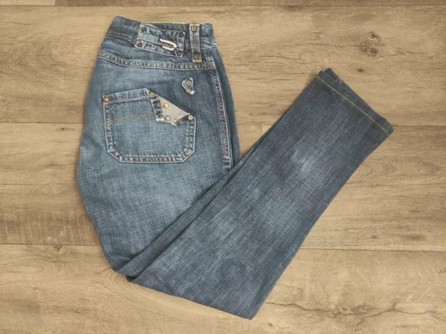 Diesel mo jeans blu da donna ragazza anno 2006 taglia 16 anni adulto w.24/26