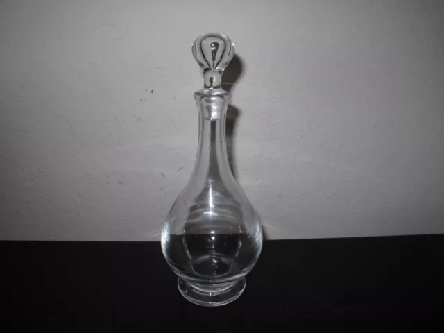 Baccarat Crystal France Montaigne Non Optic Decanter Bottle w/ Stopper