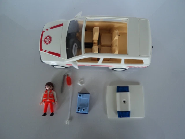 PLAYMOBIL vintage city life médical hélicoptère secours set