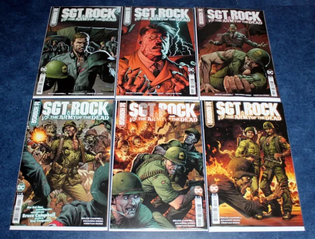 DC HORROR presents SGT ROCK vs ARMY OF THE DEAD #1 2 3 4 5 6 BRUCE CAMPBELL NM