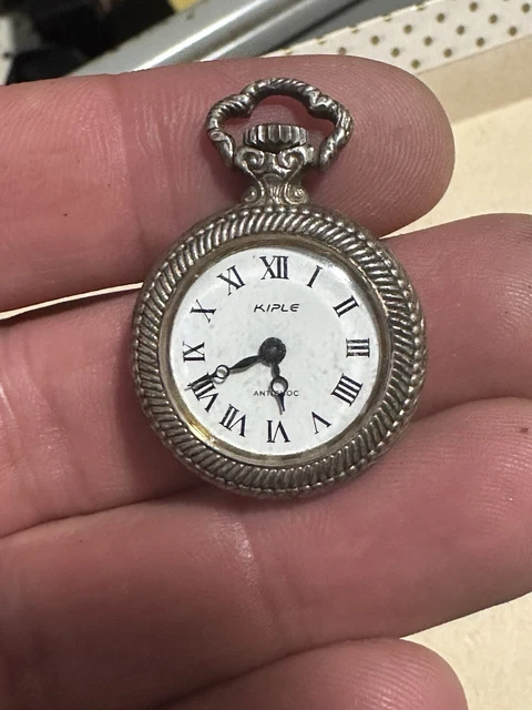 Montre De Poche Mécanique KIPLE – Argentée, Remontage Manuel