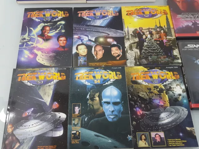 Konvolut 9 Bücher + 5 DVD: Trek World; DVD: 1 - 5 3