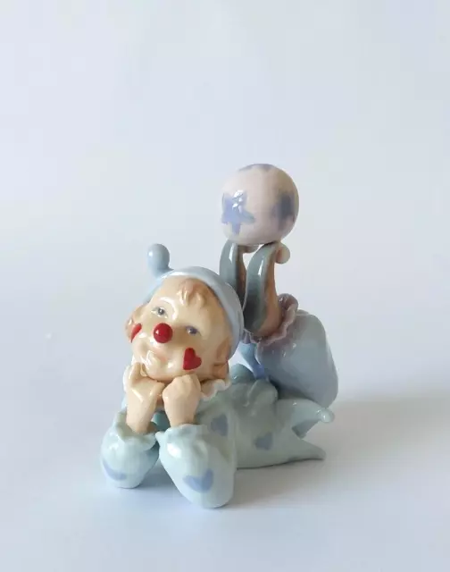 AYNSLEY ~  Porcelain  Clown Figurine