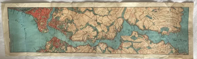 Vintage Map Turkey Bosporus