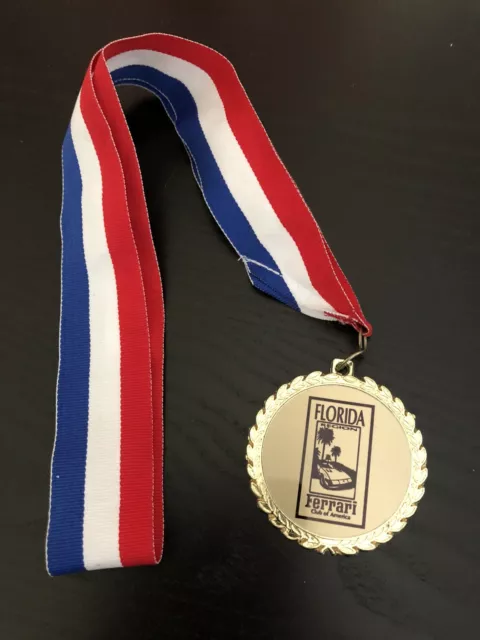 Rare Ferrari Club Of America Florida FCA F1 Badge Trophy Medal Photo 3