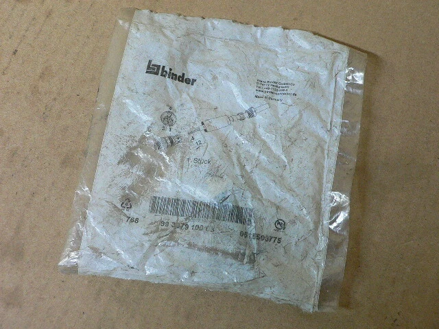 BINDER 768 99 3379 100 03 4913395450 76899337910003 Male Cable ConnectoR