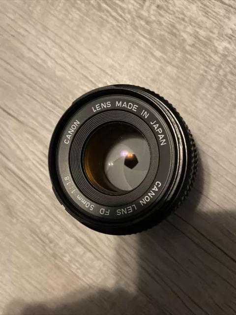 CANON Lens FD 50mm 1:1.8 For Canon FD Mount 35mm, Manual Focus, Canon A-1 AE-1 2