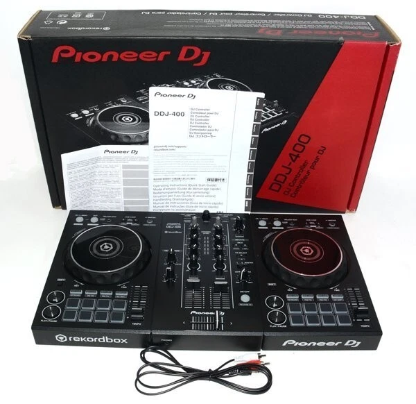 Pioneer DDJ-400 DJ Controller Rekordbox 2-Channel 2ch DDJ400  USB cable (2019)