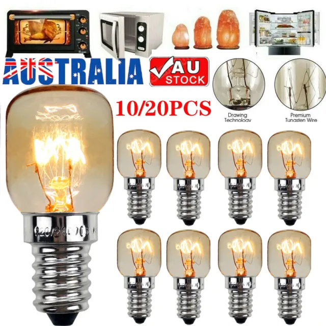 for 10/20pcs E14 Light Bulbs 15/25W Himalayan Salt Lamp Salt Lamp Globe Bulb AU